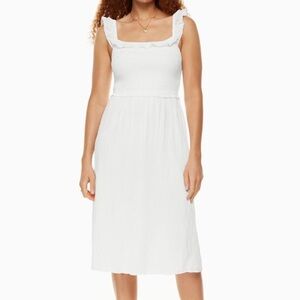 Wilford Women’s White Summer Reminisce White Feminine Midi Dress small